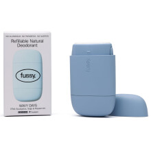 - Natural Refillable Deodorant - Aluminium Free - 24 Hour Protection - Mint Scent & Ocean Blue Case - Peppermint, Eucalyptus & Sage - Vegan & Cruelty