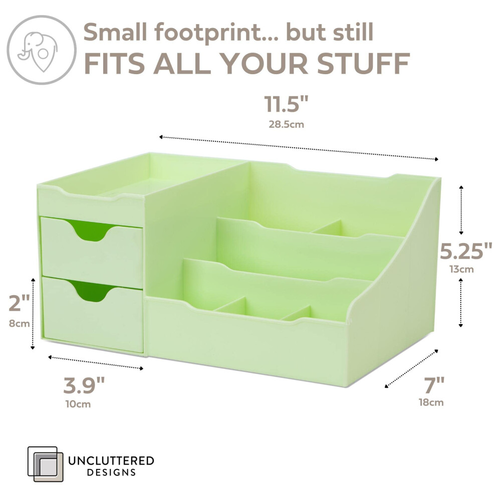 makeup-organizer-with-drawers---modern-countertop-storage-for-cosmetics---chic-vanity-holder-for-perfume--skincare--brush--lipstick--nail-polish