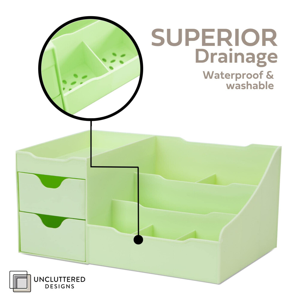 makeup-organizer-with-drawers---modern-countertop-storage-for-cosmetics---chic-vanity-holder-for-perfume--skincare--brush--lipstick--nail-polish