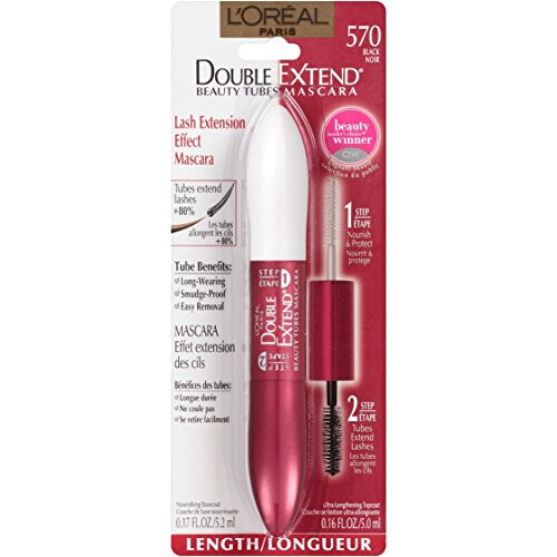 L’Oréal Paris Paris Double Extend Beauty Tubes Mascara, Black, 0.33 Ounces 1