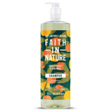1L Natural Grapefruit & Orange Shampoo, Invigorating, Vegan & Cruelty Free, No SLS or Parabens, For Normal to Oily Hair