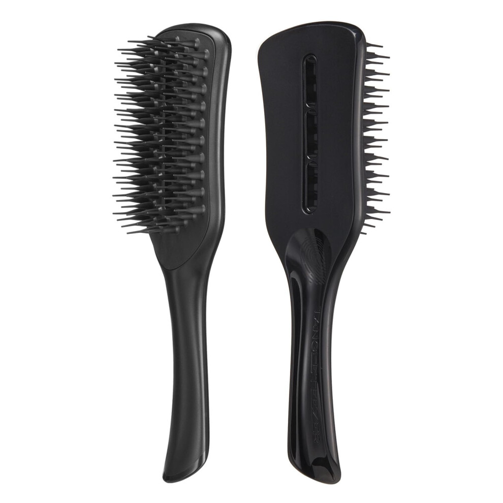 | Easy Dry & Go Vented Hairbrush for Wet Hair | Adds Volume, Smoothness and Shine | Vented Brush Reduces Blow Dry Time | Jet Black