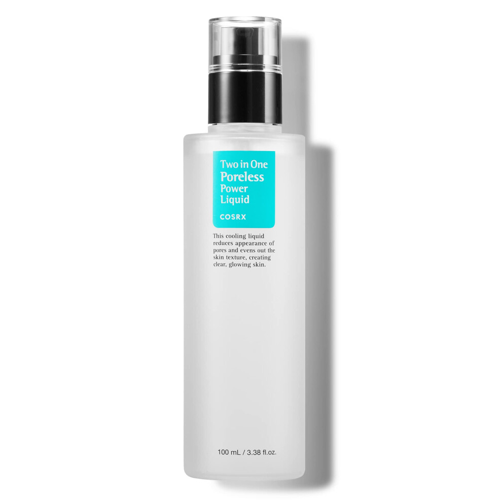 Cosrx Two In One Poreless Power Liquid With Bha 3.38Fl.oz | Facial Moisturiser To Tighten Pores And Exfoliate Skin For Smooth And Clear Skin | For All Skin