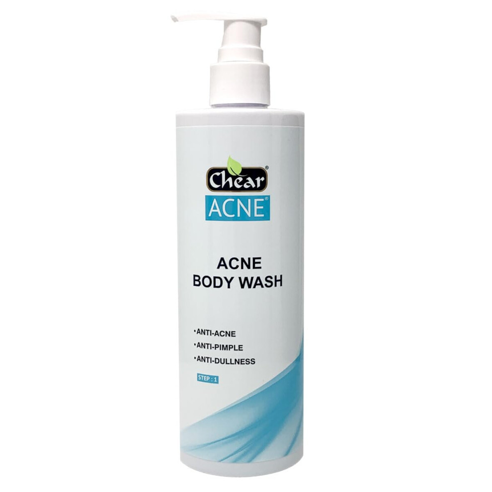 Chear Acne Body Wash 400Ml - With Salicylic Acid Lactic Acid Witch Hazel Blemish Spot Treatments Scar Removal Pimple For Adults And Teens Bumpy Skin Gentle