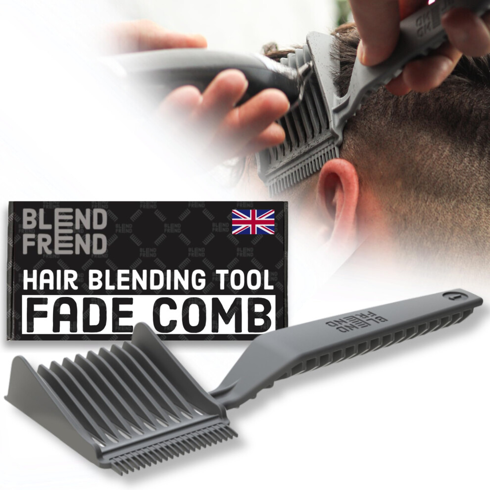Blend Frend Unisex Left Handed Original Grade 1(3Mm) Fade Comb Hair Blending Tool, Blend Hair At Home Like A Barbershop, Blending Comb, Compatible With All Hair Clippers