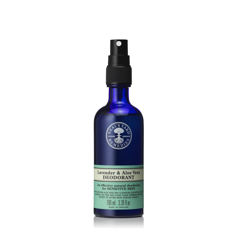 | Lavender & Aloe Vera Deodorant | Natural Deodorant for All Skin Types | Lavender & Tea Tree Essential Oils | 100ml