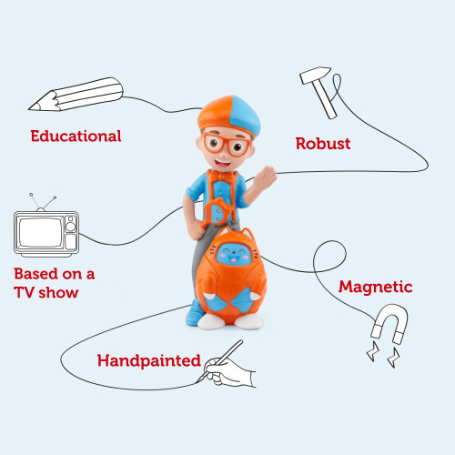 Blippi Audio Character, for use with toniebox, ages 3+ 1