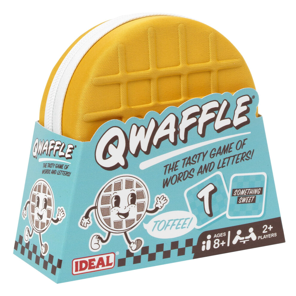 Ideal | Qwaffle: The Tasty Game Of Words And Letters | Family Word Games | 2+ Players | Ages 8+