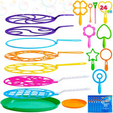 Joyin Big Bubble Bagle set n vrac pentru copii pentru copii n aer liber activitate n aer liber, favorizeaza 18 calculatoare de bule uria?e cu