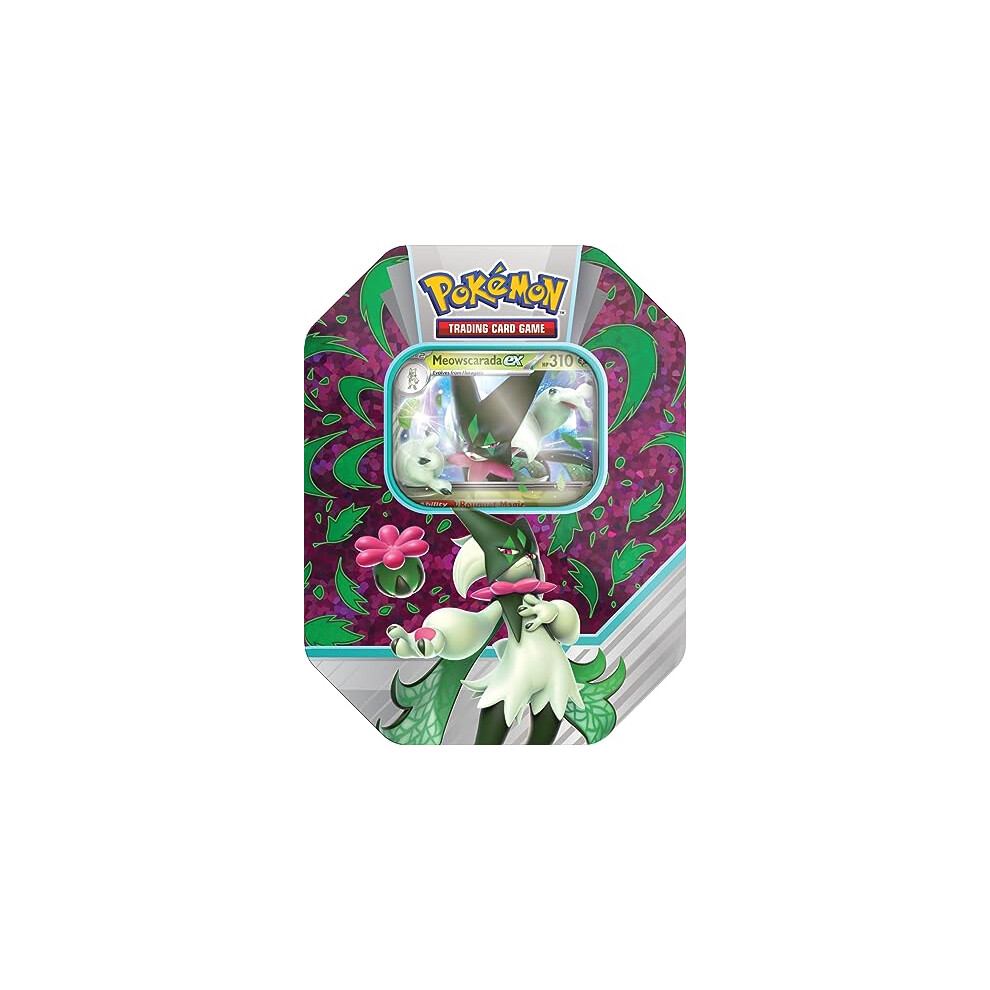 TCG: Paldea Partners Tin â Meowscarada ex (1 Foil Promo Card & 4 Booster Packs)