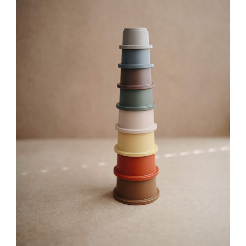 Giocattolo Stacking Cups mushie | Made in Denmark (Retro) 2