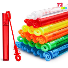 JOYIN 72 Pz 6 Colori Mini Bacchette di Bolle Bulk Favors per Festa per Bambini