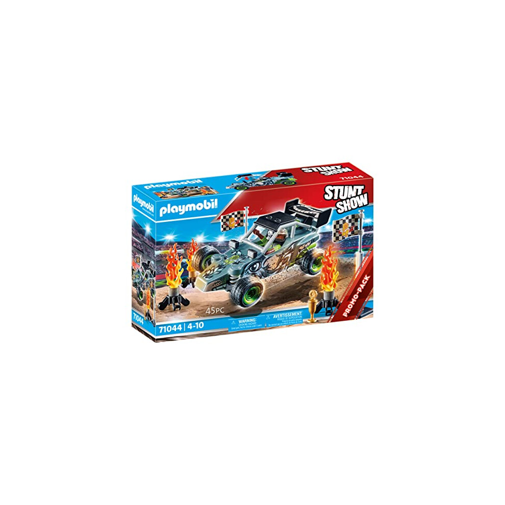 Playmobil 71044 Stunt Show Racer Promo Pack, Racing, Stuntman, Fun Imaginative Role-Play, Playsets Suitable For Children Ages 4+
