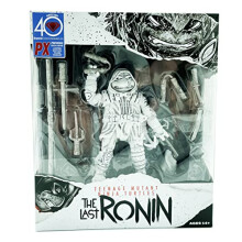 Teenage Mutant Ninja Turtles The Last Ronin Michelangelo Action Figure Black & White | 4.5'' TMNT The Last Ronin Articulated Action Figure With