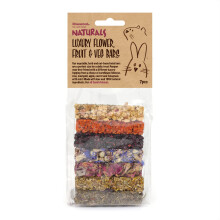 Naturals Luxury Flower, Fruit & Veg Bar Treats for Small Animals (7pc)- pack of 6