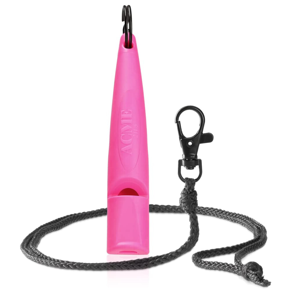 Dog Whistle No. 211.5 (Update 2023) with Free Whistle Band in Matte Black | Alpha | Ideal for Recall | Long Range | Frequency Standardised (DG Pink)