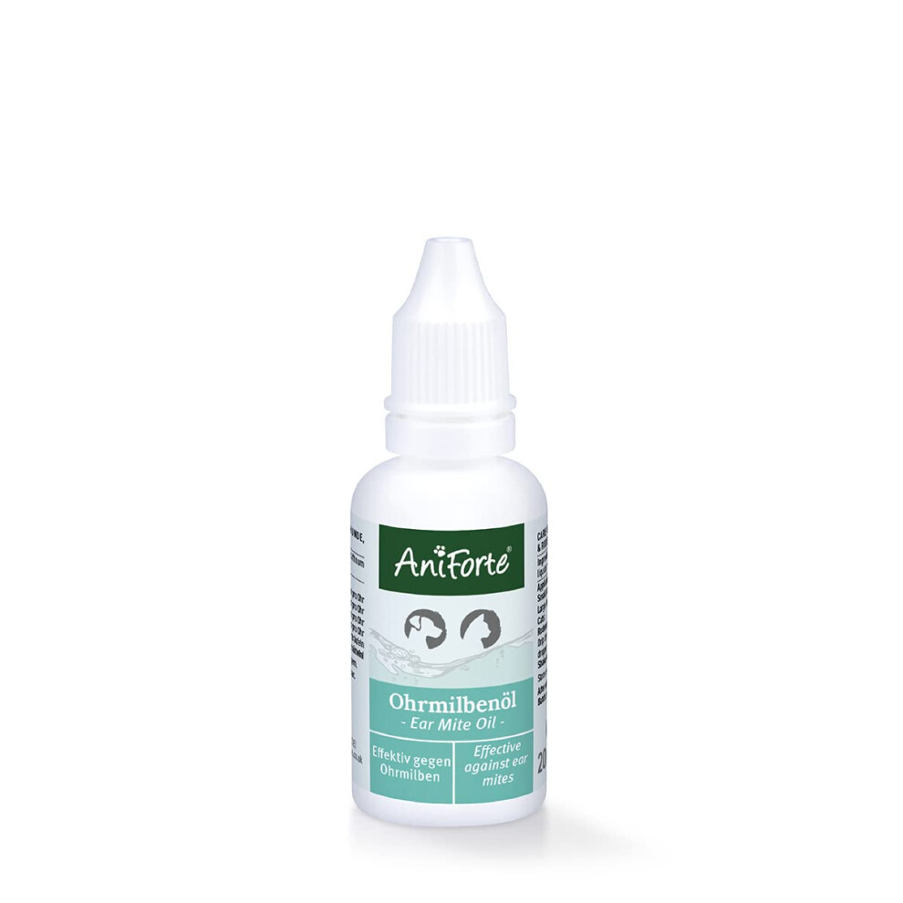 Aniforte Ear Mite Drops 20Ml For Dogs, Cats, Rodents And Pets: Treatment For Pets And Animals To Kill & Remove Ear Mites, Ear-Drops