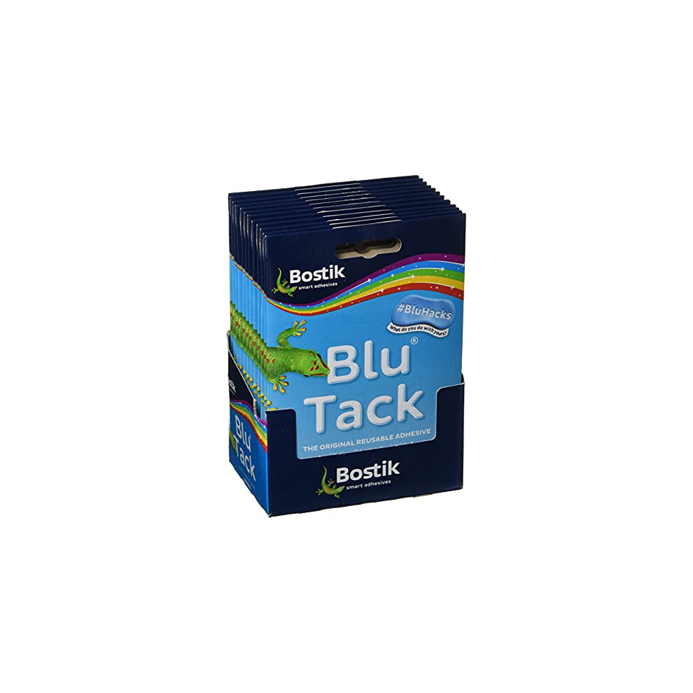 24552 Blu-tack Mastic Adhesive Non-toxic Handy Pack Ref 801103 [Pack of 12], Blue