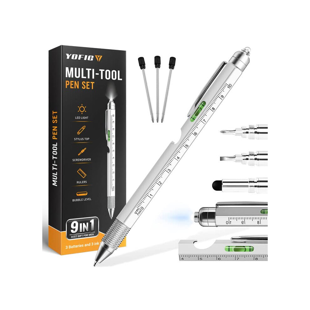 Gifts for Men, Father's Day Gifts, 9 in 1 Multi Tool Pen Gadgets for Men Dad Gifts, Father's Day Gifts from Daughter/Son, Men Gifts for Him, Birthday