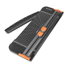 A4 Paper Cutter 12 Inch Craft Paper Trimmer with Automatic Security Safeguard and Side Ruler, Black Photo Cutter Trimmer Guillotine Scrapbooking Tool