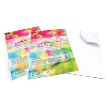 Evergreen Goods 20 Sheets Waterproof A4 Matte White Sticker Vinyl (PVC) | Inkjet & Laser Printable | Self Adhesive Label | Print at Home - Graphics,