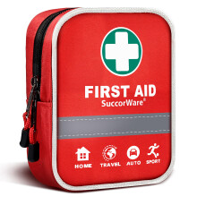 130 Pieces First Aid Kit with Hospital Grade Medical Supplies - Includes Emergency Blanket, Bandage - Great for Home, Outdoors, Office, Car, Travel,