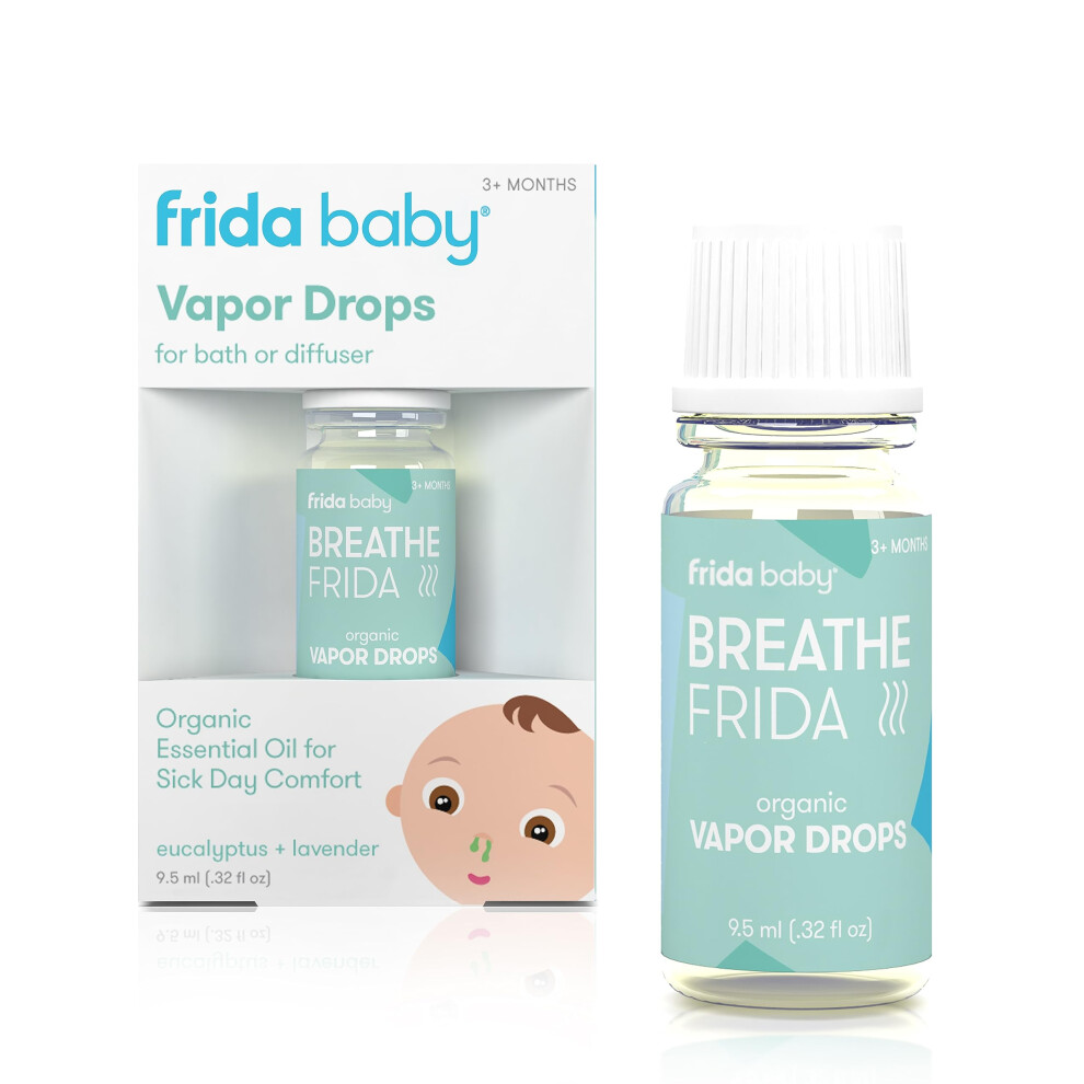 Breathefrida Vapor Bath Drops, Eucalyptus Essential Oil for Humidifier, Aromatherapy Oil Help Baby Breathe Easy