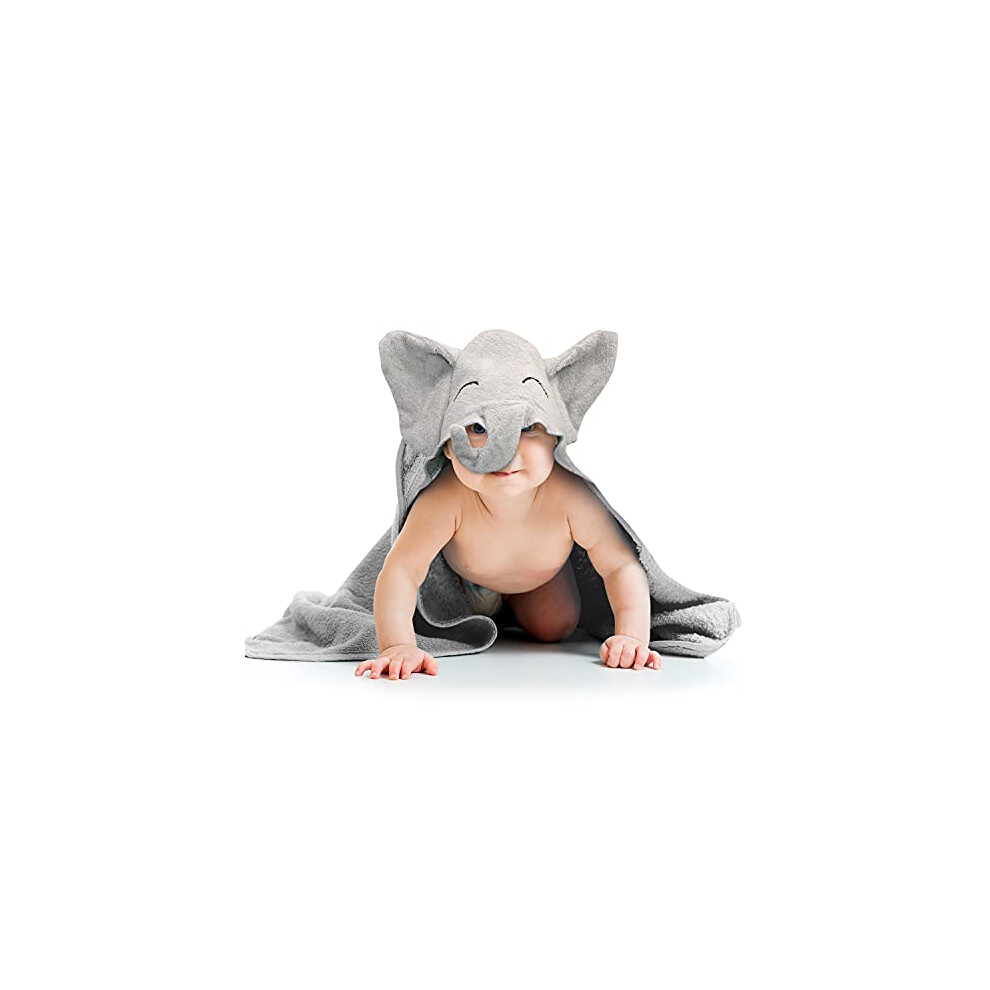 Organic Bamboo Hooded Baby Towel By - Ultra Soft, Thick & Extra Absorbent Baby Towels With Hood For Newborns - Keeps Your Baby Warm & Cosy - Liname