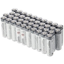 AA Alkaline Batteries, Industrial Double A, 5-Year Shelf Life, 40-Pack