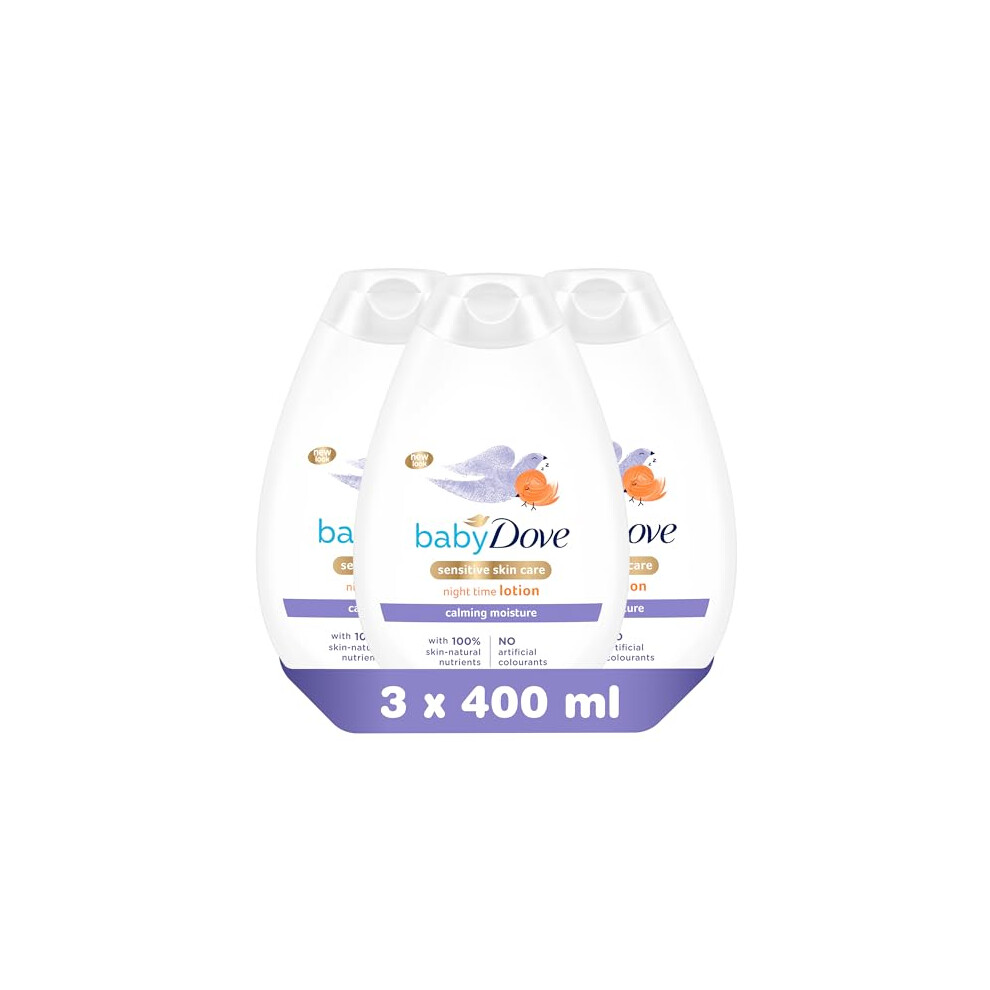 Baby Dove Calming Nights Lotion 400 Ml 3 Pack