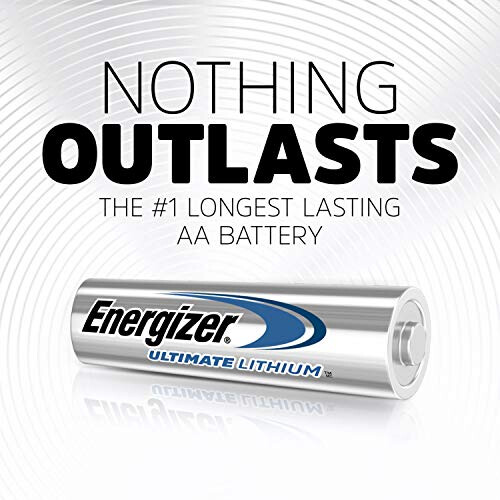 Energizer AA Lithium Batteries, Double A Battery Ultimate Lithium (4 Count) 1