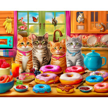 300-dielne puzzle pre dospel ch - Puzzle pre deti vo veku 6-8, 8-10 a 10-12 rokov - Velk puzzle pre seniorov - Kuchynsk maciatka a i ky