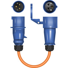 Caravan/Camping Reverse Polarity Adapter Fly Lead For Mains Hook Up 16A (Not for use in the UK)