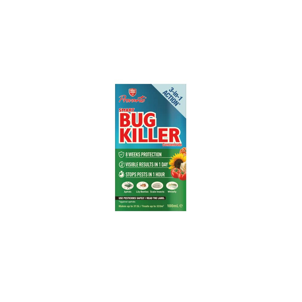 - Smart Bug Killer Concentrate - Longer Lasting, Visible Results in 24 Hours - Garden Care, Plant Protection, Concentrate Insecticide, Use Indoor &