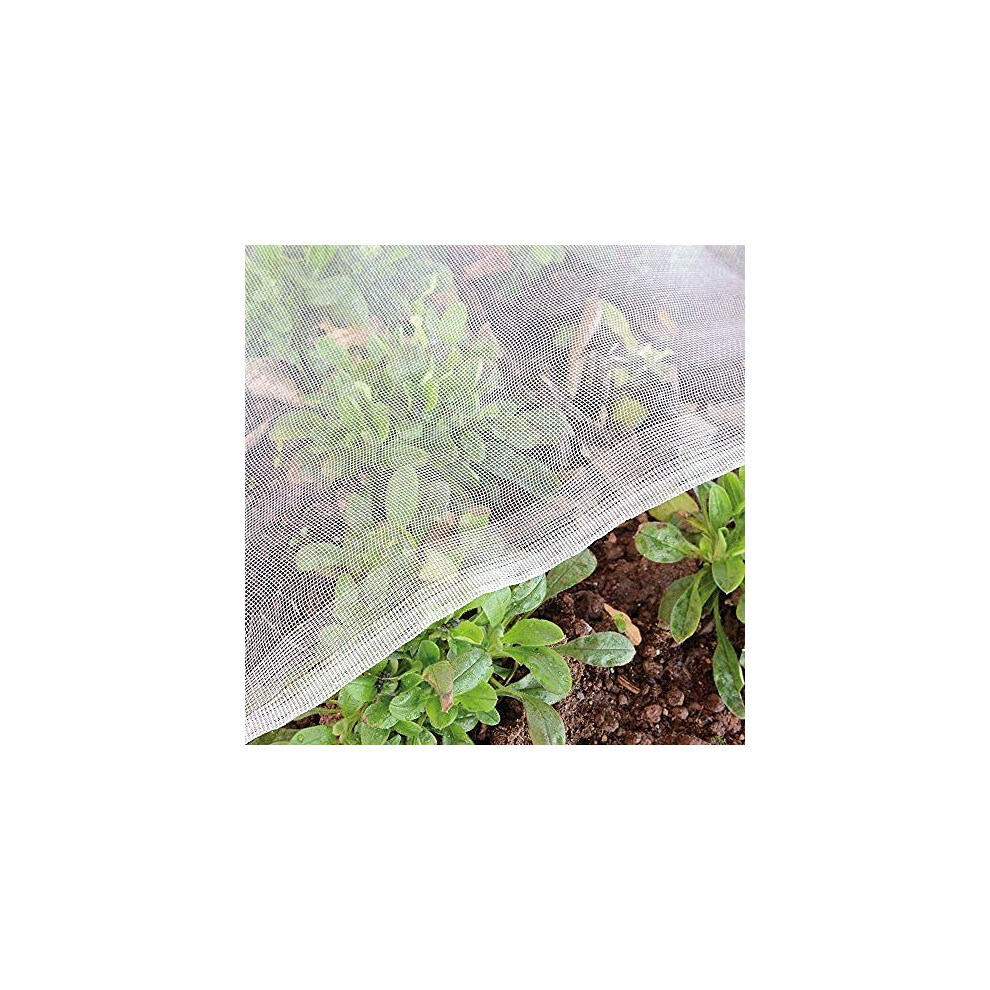 Garden Insect Netting Fine Mesh: 3x5m Vegetable Protection Net Butterfly Enviromesh for Plant Fruit Carrot fly Crop Protect Anti Bug Pest Silver