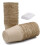 100 Pcs 6cm Fibre Seed Pots Biodegradable Plant Pots Small Seedling Pots with 100Pcs Plastic Plant labels 1x5cm 1