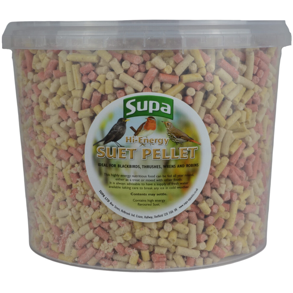 Mixed Suet Pellets for Wild Birds, 3 Litre Bucket , High Energy Protein Rich Treat For Garden Birds , Attract More Birds To Your Garden, Quality Wild