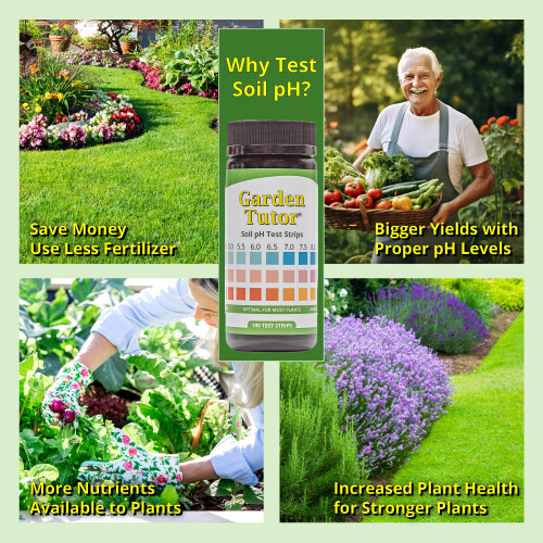 Soil pH Test Kit (3.5-9 Range) | 100 Soil pH Test Strips 1