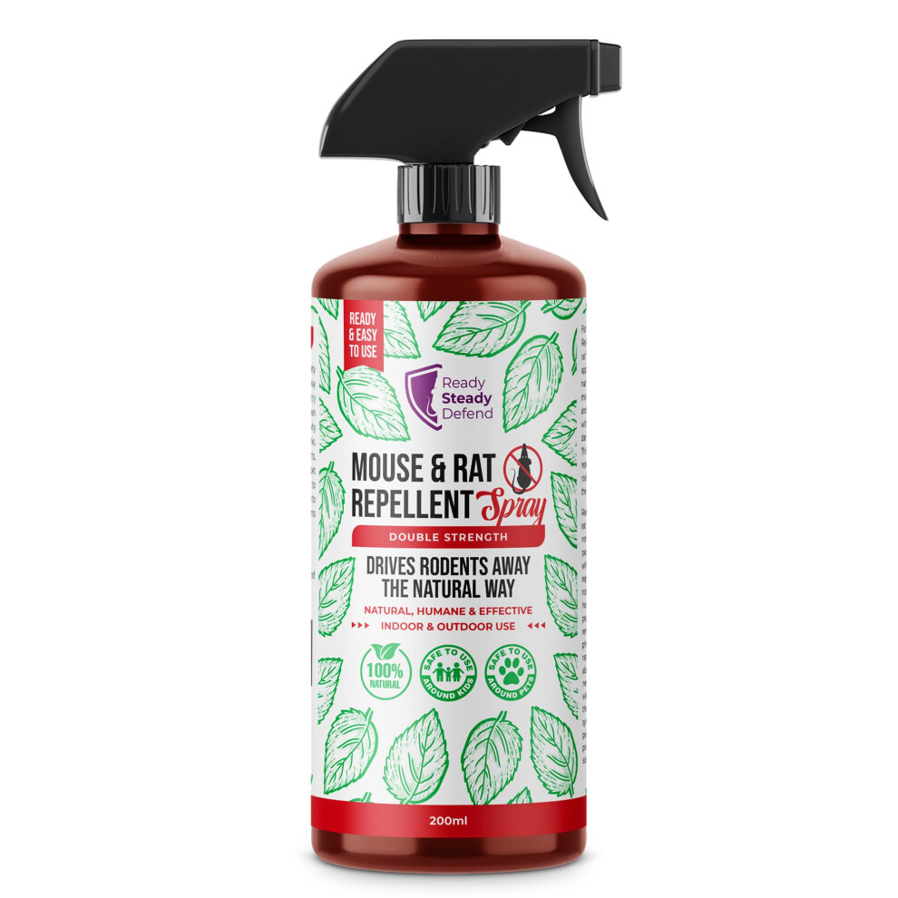 Peppermint Oil Rat Repellent Spray | Natural Mouse Repellent & Mice Repellent | Drives Rodents Away The Natural Way | Alternative to Mouse Traps or