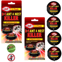 Doff 2in1 Ant & Nest Pre-Baited Traps Station | Quick and Long Term Ant Control Solution | Destroys Ants & Nests | Ant Traps Used Indoors & Outdoors |
