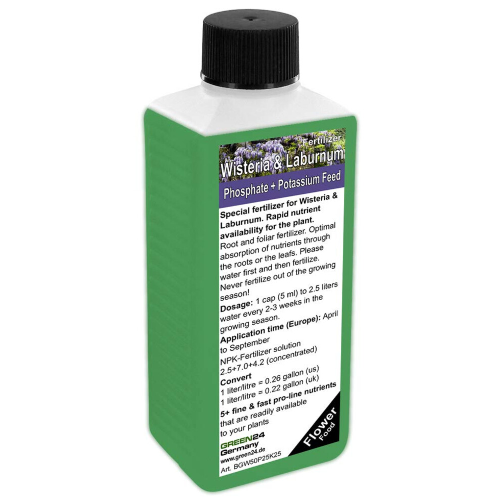 Wisteria/Laburnum Liquid Fertilizer HighTech NPK, Root Soil Foliar fertilizer - Pro. Plant Food