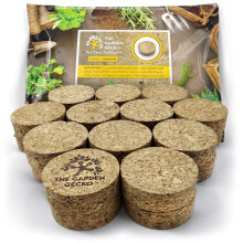 Invisible Pot feet for outdoor plant pots and flowers solid agglomerated cork, large-grain pot risers | 24 PACK | Cork
