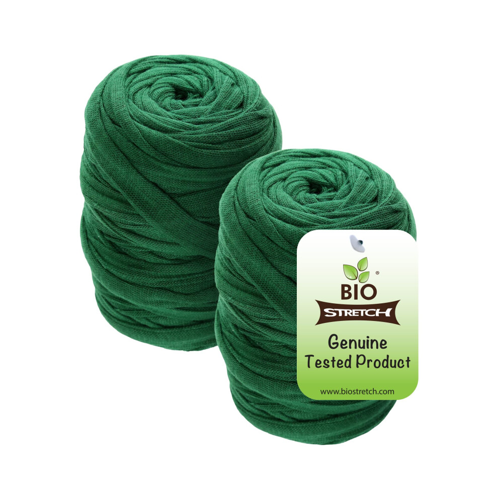 Soft Green Garden Plant Ties 2 Pack - Environmentally Friendly Stretchy Green Plant String and Garden Twine Plant Tape (Green Bio Roll x 2)