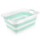 Addis 517934 Foldable Rectangular Laundry Basket, White & Aqua Haze, 45 litre 1