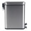 Beldray LA041173SS Rectangular Pedal Bin – Small Rubbish Bin with Soft Closing Lid, Office Bin with 5 Litre Capacity, Stainless Steel Waste Paper Bin, Slim 6