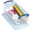 Really Useful Really Useful Plastic Storage Box 0.9 Litre Clear (Pack of 4) 5