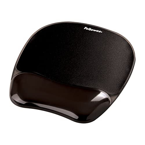 Fellowes Mouse Mat Wrist Support - Crystals Gel Mouse Pad with Non Slip Rubber Base - Ergonomic Mouse Mat for Computer, Laptop, Home Office Use - Compatible