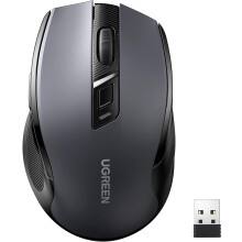 UGREEN Ergonomische kabellose Maus, 2,4 G, 4000 DPI - Schwarz