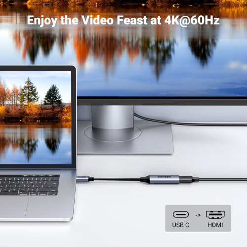 UGREEN USB-C-auf-HDMI-Adapter, 2.0, 4K bei 60 Hz 1