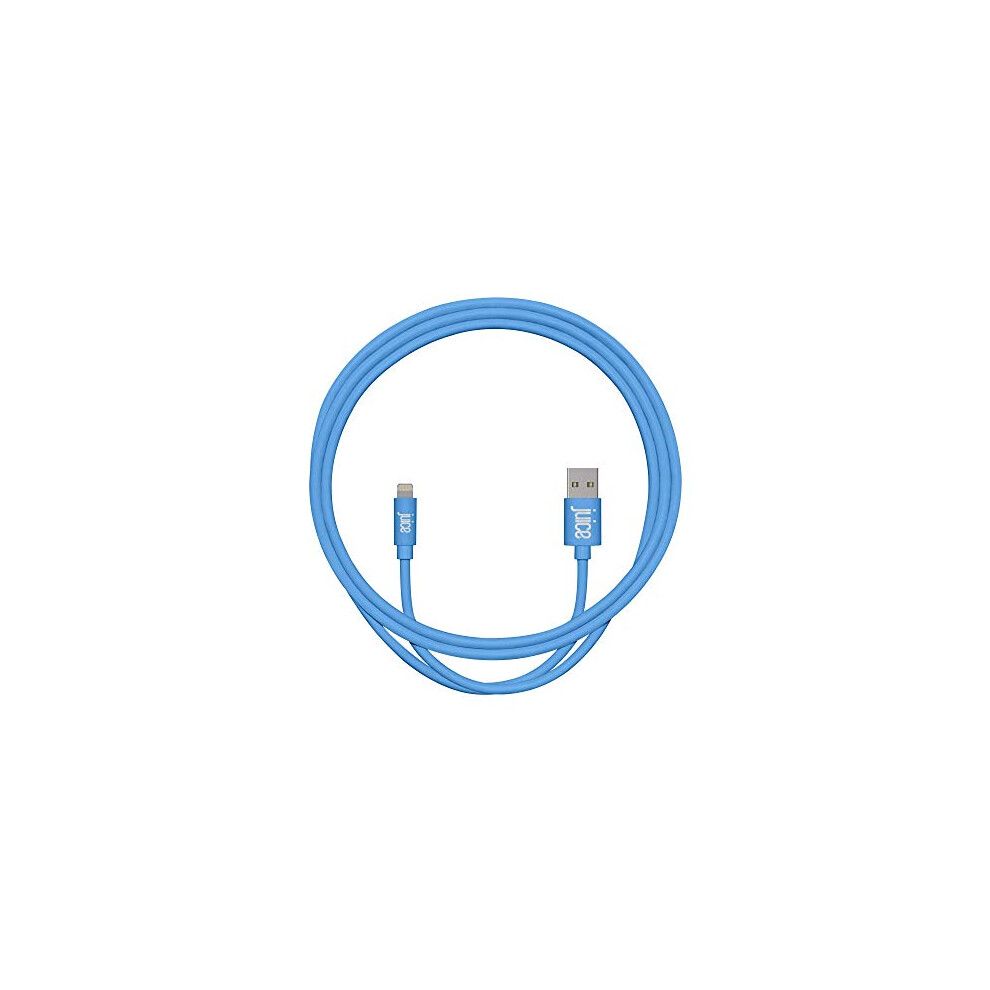 Juice Apple Iphone 11/Pro Iphone X/Xr Iphone 8/7/6 Se Ipad Lightning Charge & Sync Cable, 1M, Aqua Size 11